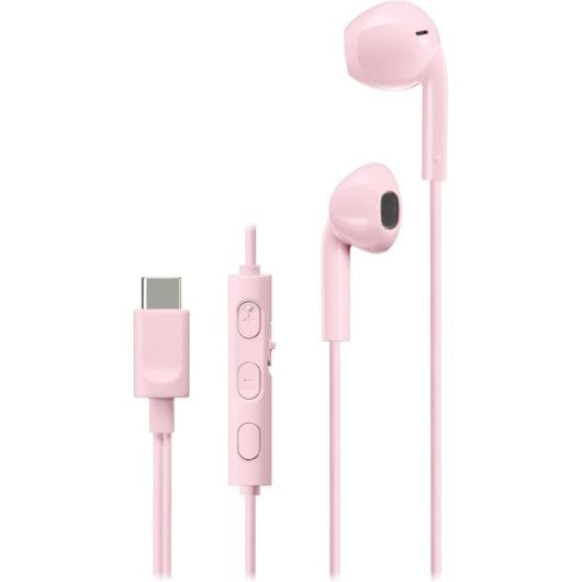 JVC HA-FR17UC-P Auriculares USB-C com DAC e Microfone Integrados Rosa