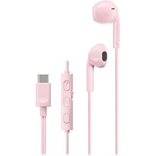 JVC HA-FR17UC-P Auriculares USB-C com DAC e Microfone Integrados Rosa