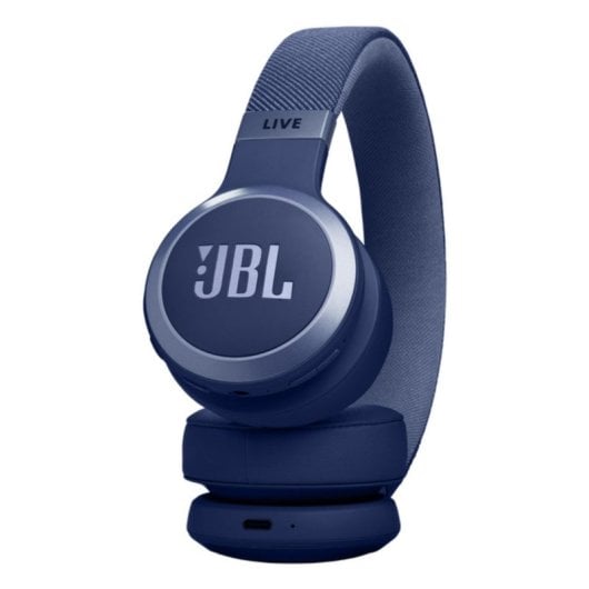 Auriculares JBL inalámbricos bluetooth con Cancelación de Ruido, 65 horas de reproducción, Azul