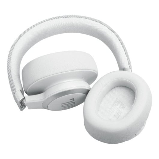 Auriculares JBL inalámbricos bluetooth con Cancelación de Ruido adaptativa, Micrófono y Blanco