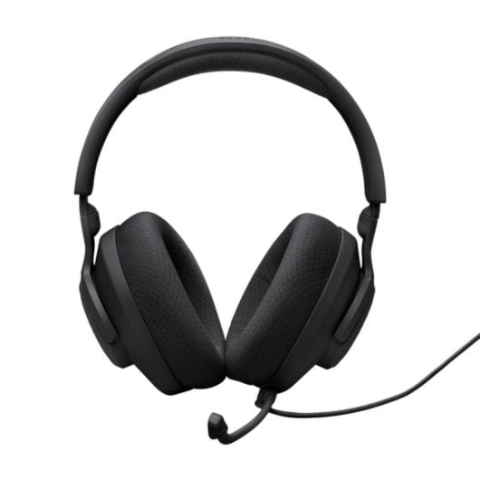 JBL Quantum 100M2 Headset com Cabo, 3,5 mm, Som Envolvente e Microfone Desmontável Preto