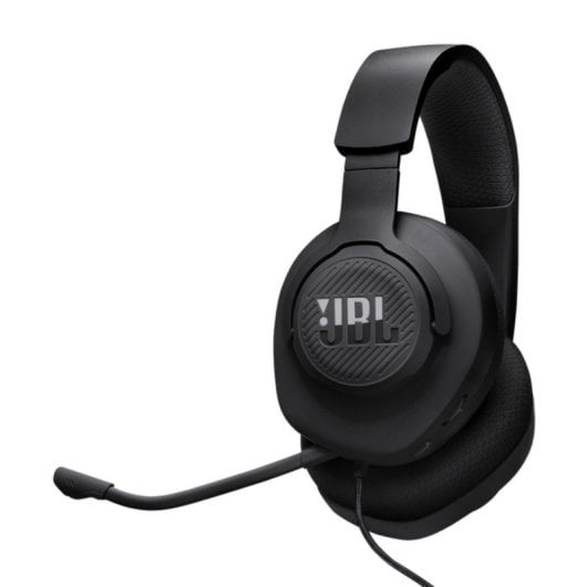 JBL Quantum 100M2 Headset com Cabo, 3,5 mm, Som Envolvente e Microfone Desmontável Preto