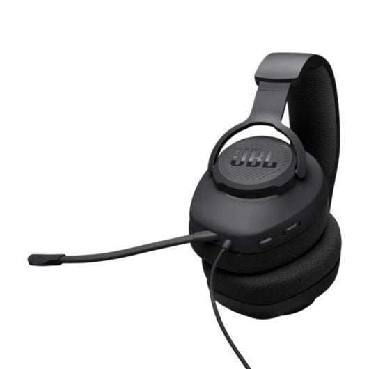 JBL Quantum 100M2 Headset com Cabo, 3,5 mm, Som Envolvente e Microfone Desmontável Preto