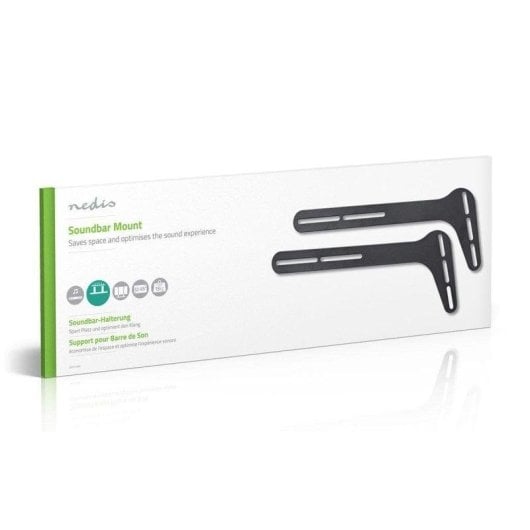 Kit de montaje Nedis SBMT05BK negro instalación bajo TV universal