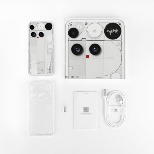 Smartphone Nothing Phone (3) 16GB/512GB/Triple Camera 50MP/Android 15/Blanc