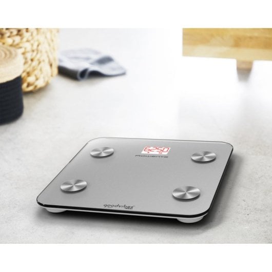 Báscula personal Rowenta Goodvibes LIFE BR9600 160kg Precisión 100g Pantalla LED Plata