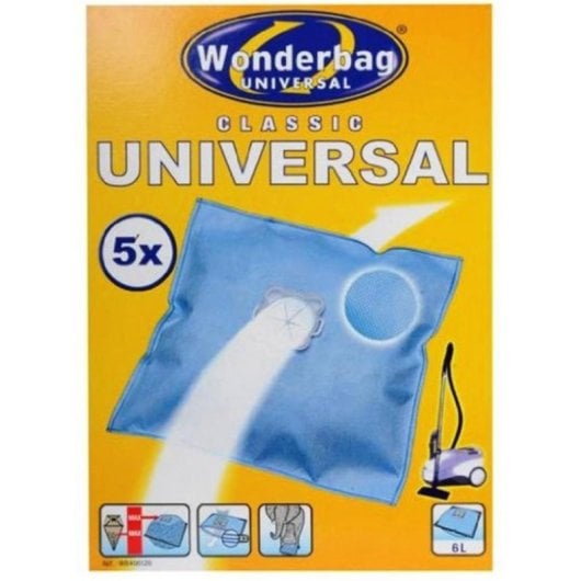 Bolsa aspiradora Rowenta Wonderbag Universal WB406120 azul compatible Silent Force 5 unidades