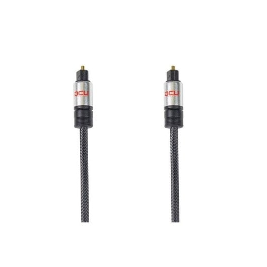 Câble audio DCU Tecnologic 30751020 Toslink 1m fibre optique noir