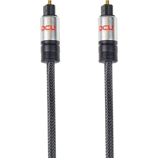 Cabo Fibra Óptica DCU Tecnologic 30751020 Toslink Macho-Macho 1m Preto