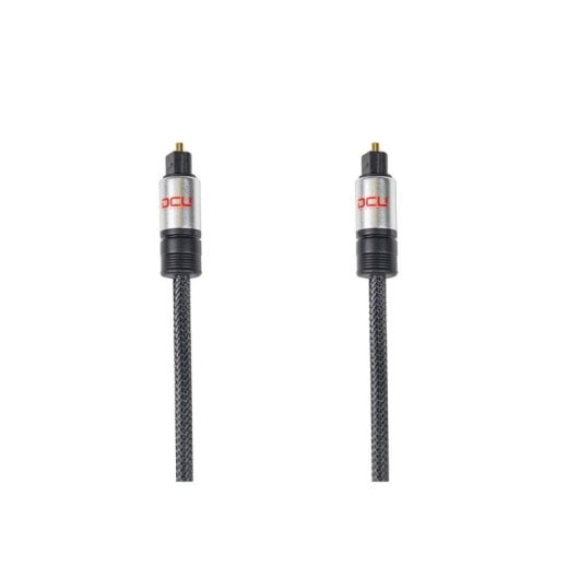 Câble audio DCU Tecnologic 30751020 Toslink 1m fibre optique noir
