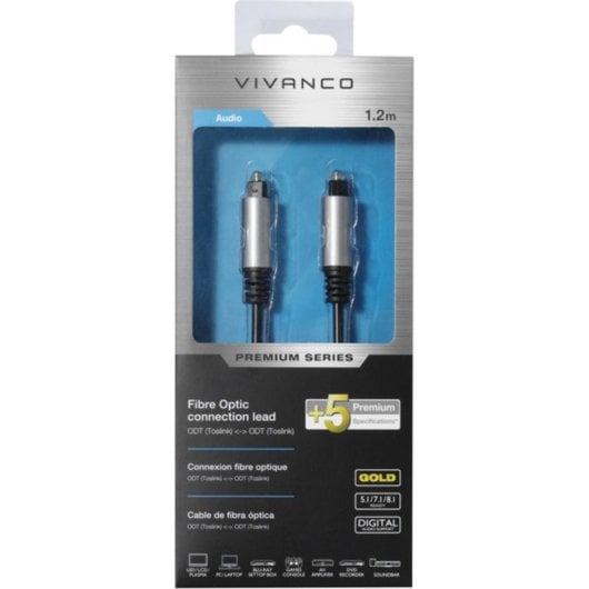 Cavo Ottico Audio Digitale Vivanco 41826 1,2 m ODT Toslink Toslink