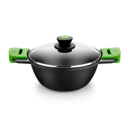 Casseruola BRA Prior A402028 4.2L Alluminio Antiaderente Induzione Manici Silicone