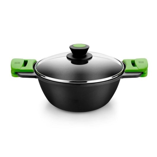 Casseruola BRA Prior A402028 4.2L Alluminio Antiaderente Induzione Manici Silicone