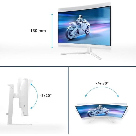 Philips Evnia 5000 32M2C5501/00 32" VA Full HD 180Hz HDR10 Adaptive Sync Curvo
