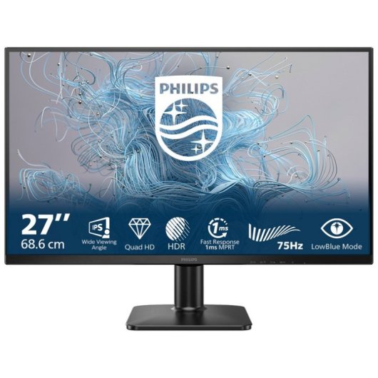 Philips 27E2N1500L/00 27" Quad HD IPS 75Hz HDR10 Adaptive Sync Negro