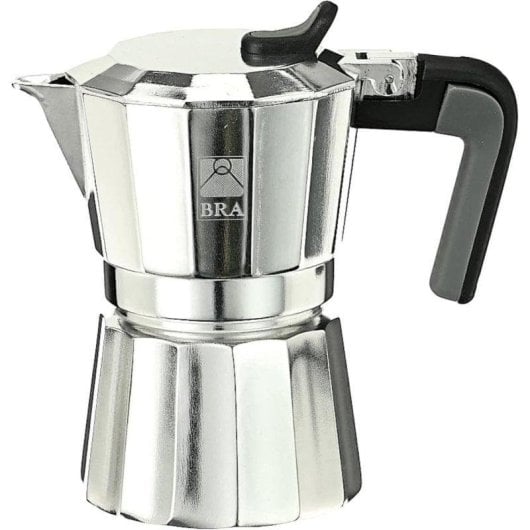 Caffettiera Moka BRA Deluxe 2 9 Tazze Alluminio Interno Antiadente