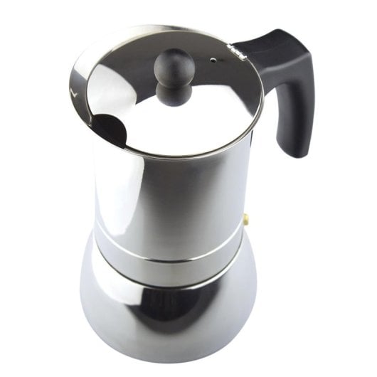 Cafetera Italiana Magefesa Génova 6 Tazas Acero Inoxidable Asa Baquelita Inducción