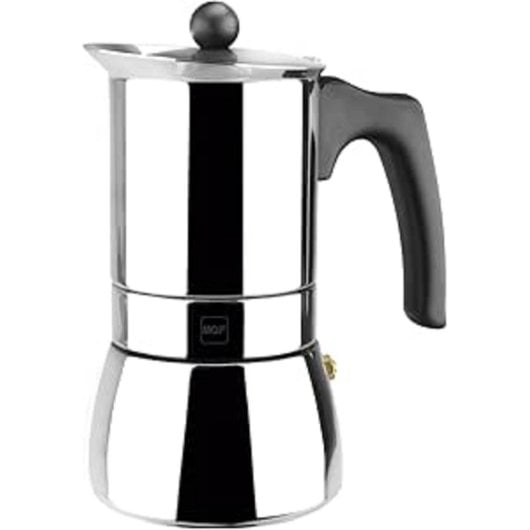Cafetera Italiana Magefesa Génova 6 Tazas Acero Inoxidable Asa Baquelita Inducción