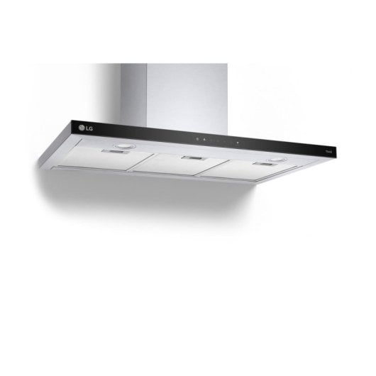 Hotte aspirante encastrable LG HCEZ3626S, 90 cm, noire, acier inoxydable, commande tactile LED