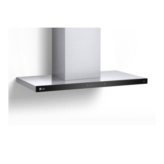 Hotte aspirante encastrable LG HCEZ3626S, 90 cm, noire, acier inoxydable, commande tactile LED