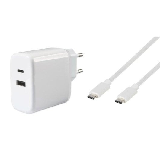 Cargador Universal Vivanco Super Fast Dual Charger Set Blanco 1m Corriente Alterna