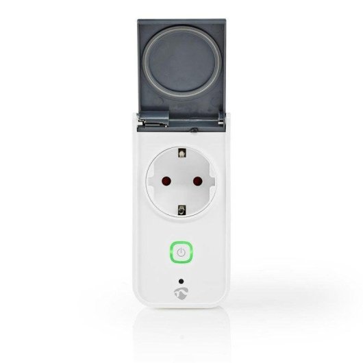Enchufe Inteligente Nedis WIFIPO120FWT Wi-Fi Control por Voz y Estadísticas de consumo
