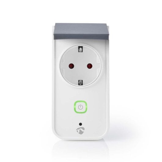 Enchufe Inteligente Nedis WIFIPO120FWT Wi-Fi IP44 Exterior Gris Blanco Enchufe Inteligente Nedis WIFIPO120FWT Wi-Fi IP44 Exterior Gris Blanco