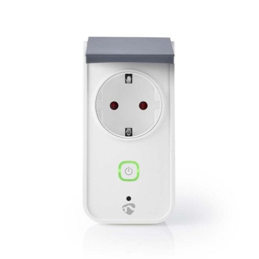 Enchufe Inteligente Nedis WIFIPO120FWT Wi-Fi Control por Voz y Estadísticas de consumo