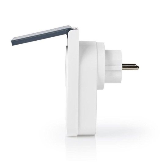Enchufe Inteligente Nedis WIFIPO120FWT Wi-Fi Control por Voz y Estadísticas de consumo