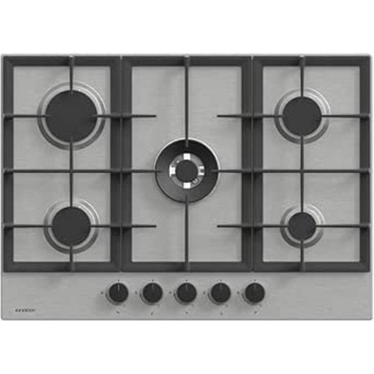 Piano cottura gas Infiniton 76AGX51 5 Fuochi Acciaio Inox Ghisa Wok Triple Corona