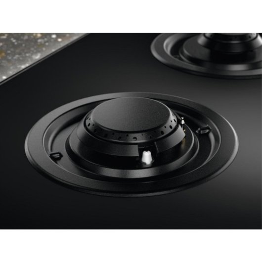 Placa de cocción Electrolux KDI641723K 60cm Combi Gas-Inducción 4 zonas integrada negro