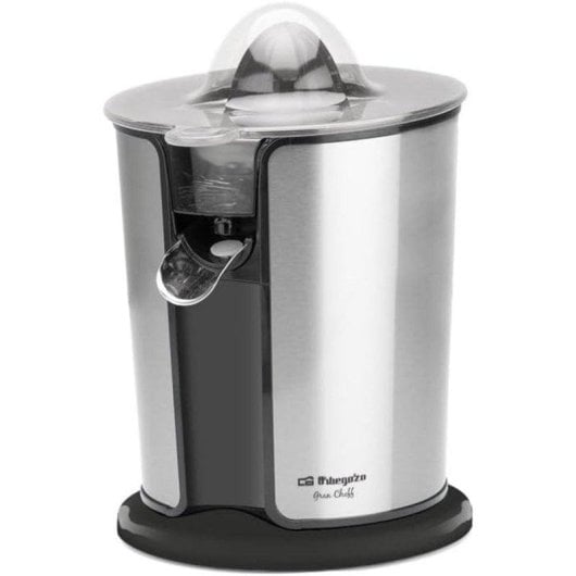 Exprimidor Eléctrico Orbegozo EP 3300 1100W Acero Inoxidable Brazo Articulado y Doble Cono