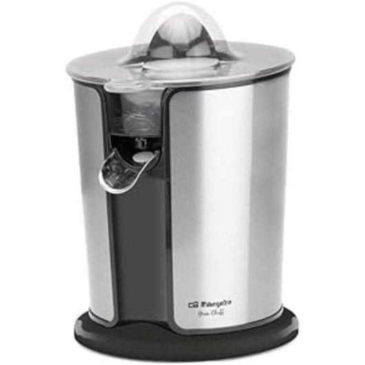 Exprimidor Eléctrico Orbegozo EP 3300 1100W Acero Inoxidable Brazo Articulado y Doble Cono