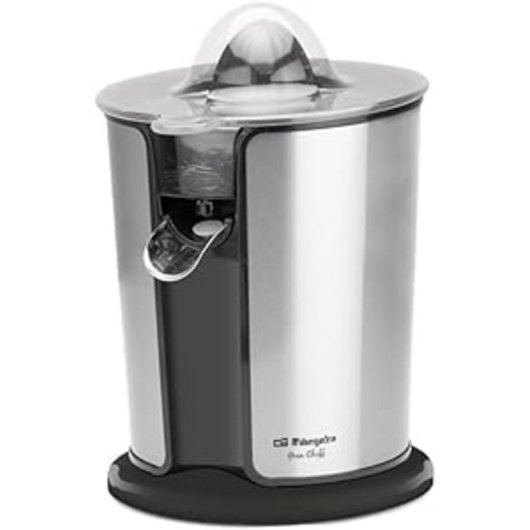 Spremiagrumi Orbegozo EP 3300 1100W in acciaio inox a doppio cono con braccio articolato