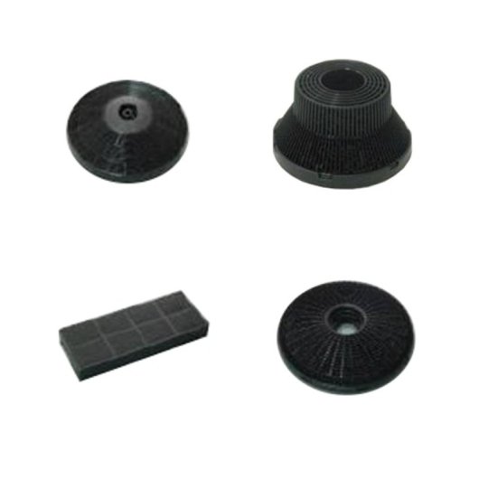 Filtro para campana extractora Teka 61801345 D9C Carbón activado, Negro, Integra, Recirculación