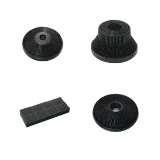 Filtro de carbón activado para campana extractora Teka 61801345 D9C Integra negro