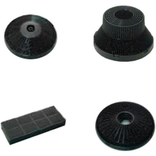 Filtro de carbón activado para campana extractora Teka 61801345 D9C Integra negro