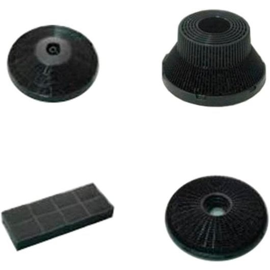 Filtro para campana extractora Teka 61801345 D9C Carbón activado, Negro, Integra, Recirculación