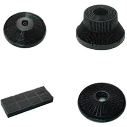 Filtro de carbón activado para campana extractora Teka 61801345 D9C Integra negro