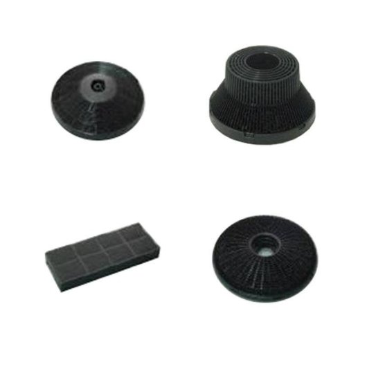 Filtro de carbón activado para campana extractora Teka 61801345 D9C Integra negro