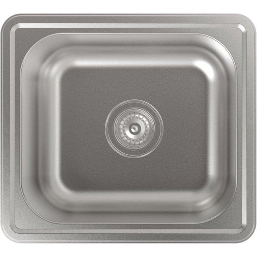 Lavello CATA CSS 1 Acciaio Inox AISI 304 49x44x15 cm Vasca Quadrata Mobile 50 cm