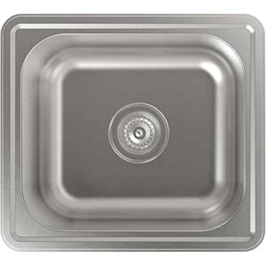 Lavello CATA CSS 1 Acciaio Inox AISI 304 49x44x15 cm Vasca Quadrata Mobile 50 cm