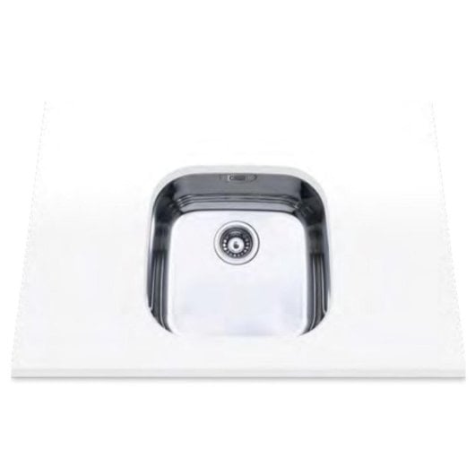 Fregadero Edesa Fuji BE 40x40 1C Plus acero inoxidable 1 cubeta bajo encimera 20 cm profundidad