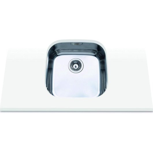 Fregadero Edesa Fuji BE 40x40 1C Plus acero inoxidable 1 cubeta bajo encimera 20 cm profundidad