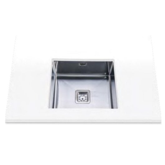 Fregadero Edesa Makalu BE 45x40 1C R-10 Acero Inoxidable 1 Cubeta Bajo Encimera 20cm