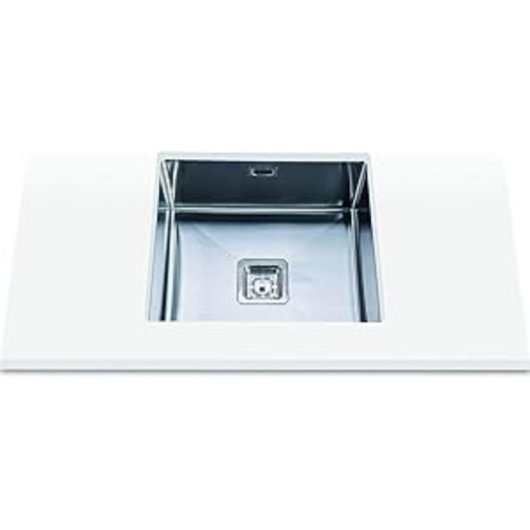 Fregadero Edesa Makalu BE 45x40 1C R-10 Acero Inoxidable 1 Cubeta Bajo Encimera 20cm
