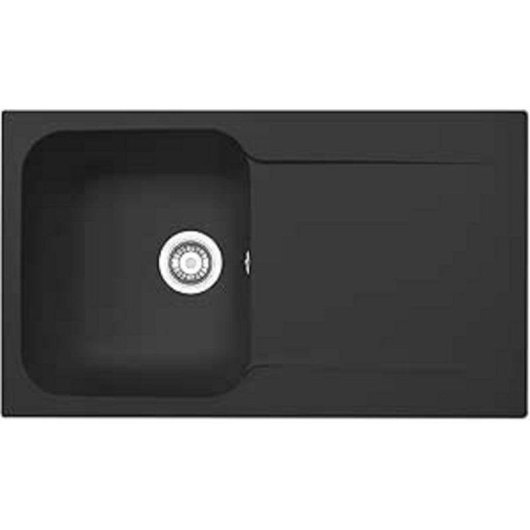 Lavabo sobre-encimera Mepamsa 114.0530.420 Retangular Negro 365x420 mm 1 seno