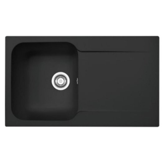 Lavabo sobre-encimera Mepamsa 114.0530.420 Retangular Negro 365x420 mm 1 seno