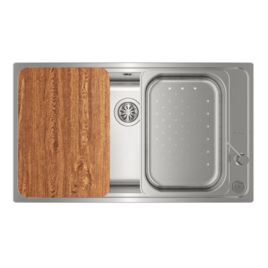Évier Teka Bahia 1C Plus Inox Rectangulaire 500mm x 860mm x 220mm