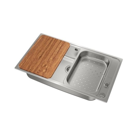 Évier Teka Bahia 1C Plus Inox Rectangulaire 500mm x 860mm x 220mm